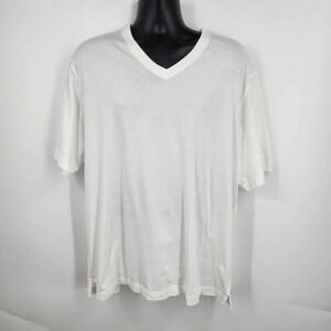 Left Coast Tee Men's Cotton‎ Short Sleeve Crew Neck Tee in White Size XXL
